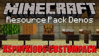 ASPHYXIOUS CUSTOMPACK  Minecraft Resource Pack 13w47e [upl. by Eamaj]