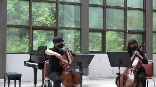 J Barriere  Sonata for Two Cellos No 10 in G Major  Vc 1 곽기현 Vc 2 김찬별 [upl. by Yelrebmyk556]