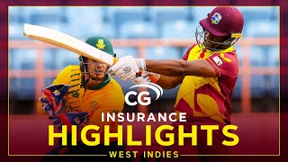 Highlights  West Indies vs South Africa  Lewis amp Gayle Star  1st CG Insurance T20I 2021 [upl. by Benton]