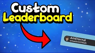 Roblox Studio How to Make CUSTOM LEADERBOARD [upl. by Giarla]