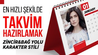 Indesignde Takvim Hazırlamak  Karakter Stili  ZincirampBağ Yolu İle [upl. by Nahk]