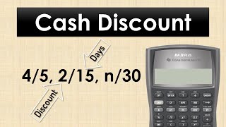 Cash Discount  How to interpret and solve problems [upl. by Amekahs]