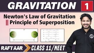 Gravitation 01  Newtons Law of Gravitation  Principle Of Superposition  Class 11 NEETRAFTAAR [upl. by Seerdi736]