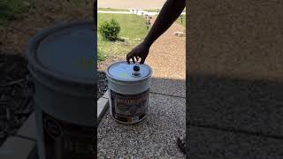 How To Open a 5 Gallon ReadySeal Paint Can Spout [upl. by Veron994]