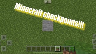 HOW TO MAKE CHECKPOINTS IN MINECRAFT [upl. by Ynneb440]