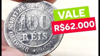 Moeda de 100 reis Super Rara pode valer até 62 mil reais Veja qual ano [upl. by Devy]