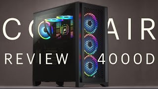 Corsair 4000D Airflow MidTower PC Case Review [upl. by Clapper521]