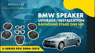 BMW Speaker UpgradeInstallation  3Series E90 20062012  BAVSOUND Stage One HiFi [upl. by Pudens]