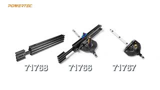 The Ultimate Precision Miter Gauge System for Table Saw  POWERTEC 71766 71767 amp 71768 [upl. by Euhsoj236]