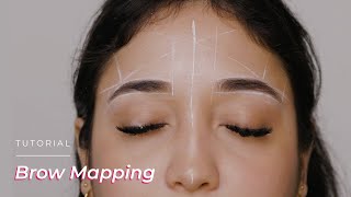 Beginners Full Brow Mapping Tutorial StepByStep [upl. by Lazes722]