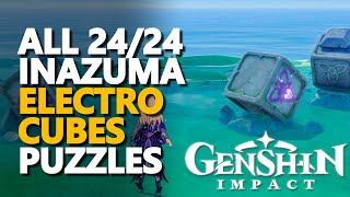 All Inazuma Electro Rotating Cubes Puzzles Genshin Impact [upl. by Eiddal]