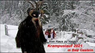 NEU Krampus in Gastein 2022  Krampuslauf amp Nikolaus in Bad Gastein von Haus zu Haus [upl. by Elburr400]