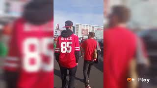 full video of entering Levi Stadium for the 49ers versus Seahawks [upl. by Delanie]