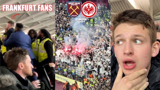 FRANKFURT FANS KICK OFF IN HOME END vs WEST HAM vlog [upl. by Hendren241]