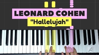 Cómo tocar quotHallelujahquot en piano Leonard Cohen [upl. by Jobye]