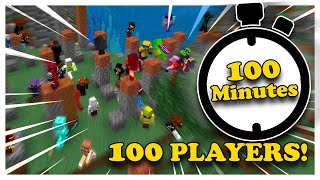 What can 100 Minecraft players do in 100 Minutes [upl. by Nobile]