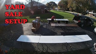 Yard Sale Prep and Setup Video [upl. by Kcirddehs]