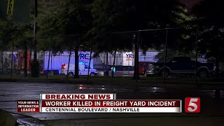 Worker Killed At West Nashville Freight Yard [upl. by Sardse]