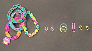 How to Close Finish the Rubber Band FRIENDSHIP BRACELET  With or without SC clip  7 EASY IDEAS [upl. by Selym]