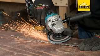 Makita DGA452ZK Cordless Angle Grinder Review [upl. by Anairotciv523]