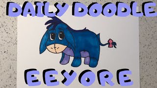 How to draw Eeyore  Winnie The Pooh [upl. by Lambart]