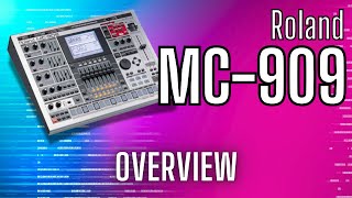 Roland MC909 Groovebox  Front amp Rear Panel Overview [upl. by Berget]