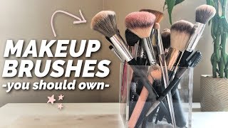 MY FAVORITE MAKEUP BRUSHES [upl. by Anialad]