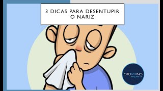 3 dicas para desentupir o nariz [upl. by Dulci]