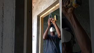 Door jamb installation how to put up door frame house construction [upl. by Okire317]