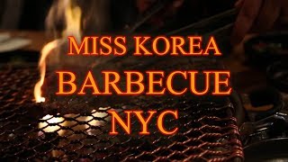 Miss Korea Restaurant in Korea Town off 32nd street in NYC  Mouthwatering Meat and Yummy Banchan [upl. by Nimad]