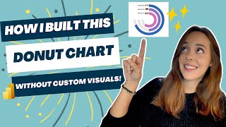 How I built this AWESOME donut chart without using custom visuals Power BI [upl. by Ludie716]