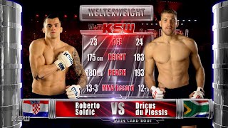 KSW Free Fight Roberto Soldic vs Dricus Du Plessis 2 [upl. by Halette]