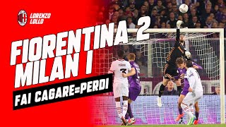 FIORENTINA MILAN 21  FAI CAGARE PERDI milannews [upl. by Horick]