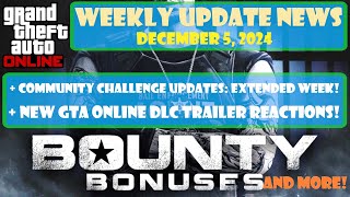 GTA Online  GTA Weekly Update News December 5 2024 Heist Challenge Updates amp New DLC Coming Soon [upl. by Naamana]