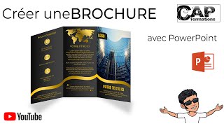 Brochure 3 volet avec PowerPoint [upl. by Einnaf]