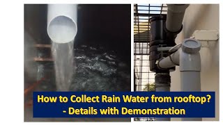 Rain Water Harvesting Technique in Home Explained with concept and Demonstration [upl. by Atirrehs441]