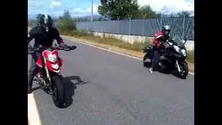 gilera gp800 Gilera gp 8001000cc vs ducati ipermotard [upl. by Engel663]