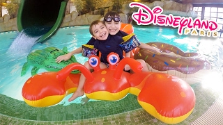 DÉFIS PISCINE amp TOBOGGAN FUN au SEQUOIA LODGE DISNEYLAND PARIS 💦 [upl. by Weil]