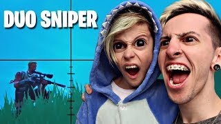 DUO SOLO A SNIPER CON THIAGO EN FORTNITE  Robleis [upl. by Jeffy]