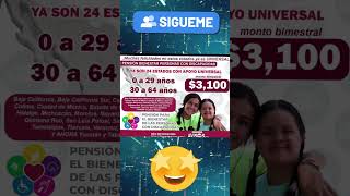 📌💵Felicidades Estos estados se suman a la Pensión Universal Personas con Discapacidad de 0 a 64 años [upl. by Eireva]