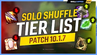 SOLO SHUFFLE TIER LIST for PATCH 1017  DRAGONFLIGHT SEASON 2 [upl. by Qulllon868]