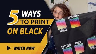 5 Ways to Sublimate on a Black Shirt  How to Sublimate on Black  Sublimation on Dark Colors [upl. by Shulock]