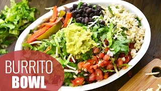 DIY Chipotle Burrito Bowl  HEALTHY LUNCH IDEAS [upl. by Adnamas]