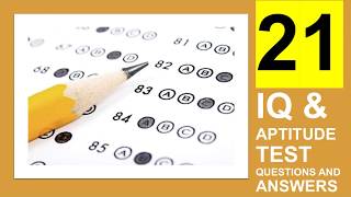 IQ and Aptitude Test Questions amp Answers 21 QUESTIONS [upl. by Swart]