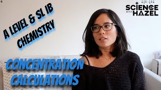 How To Calculate Concentrations  A Level amp SL IB Chemistry [upl. by Mroz]