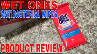 ✅ Wet Ones Antibacterial Hand Wipes Review 🔴 [upl. by Elleda]