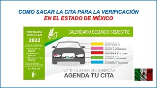 COMO SACAR CITA PARA VERIFICAR AUTOMÓVIL EN EL ESTADO DE MÉXICO 2024 [upl. by Tomkin218]