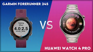 Garmin Forerunner 245 vs Huawei Watch 4 Pro Comparison [upl. by Mose885]