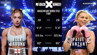 ELLE BROOKE VS PAIGE VANZANT FULL FIGHT MISFITS BOXING 15 [upl. by Dermott659]