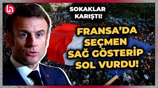 Fransada seçimleri sol ittifak kazandı Sokaklar savaş alanına döndü [upl. by Aitak]